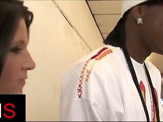 Wonderful milf fucked with black guy