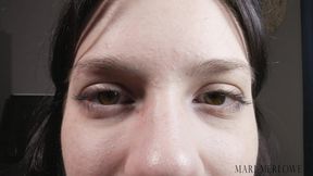 Extreme Close Up Eye and Face Worship - Mari Merlowe 720p MP4