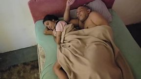 Stepfather and Stepdaughter Shared Bed and Ended up