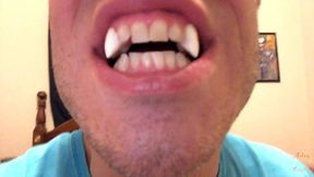 vampire teases shrunken homo before eat