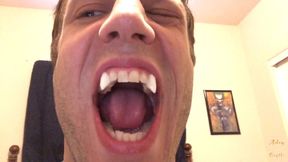 vampire teases shrunken homo before eat