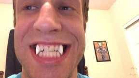 vampire teases shrunken homo before eat