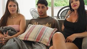Naughty stepmom seduces and fucks her teen boyfriend