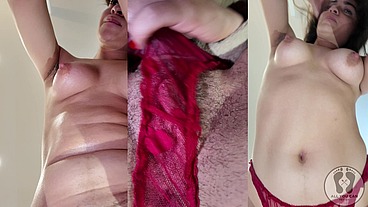 4K HAIRY PUSSY TEASING TWERK MASTURBATING IN STOCKINGS FOR U