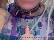 Zaturn on a Washington Rooftop Showing Off Split Tongue & Flashing