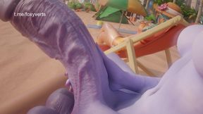 Widow Mercy on Beach Mating