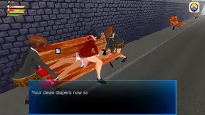 Horny Student Girls Dominate Slave With Piss, Tickling & Trample Play Threesome