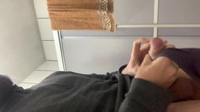 I Found a Pair of Panties in the Bathroom and Gave a Handjob, Then Another - Cumshots