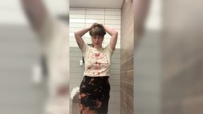 Dada�s cum sock in my mouth in a public restroom