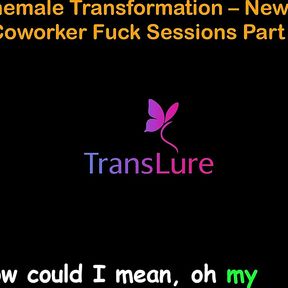 English Audio Sex Story - Office Shemale Transformation - New Breasts &amp; Coworker Fuck Sessions - Part 4