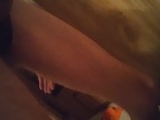 Cock Pulsing, Dripping Cum, then Pissing with a Hardon ~ LeoInTucson