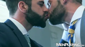 Axel Max barebacked by Hector de Silva in suit and tie