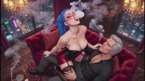 Smoking Fantasies #26B: Confessions of a Neon Smoke Siren (Animated)