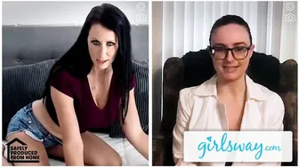 Reagan Foxx watches tutorial videos and pleasures herself with toys