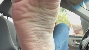 Flats teasing in the car