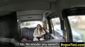 British ginger taxi babe fucked in juicy vag