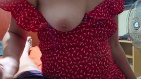 POV Sucking Cock Reel Morning Wood Massive Cumshot