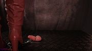 Full Weight Crushed without Lube and Post Orgasm in my Red Heeled Boots - Cock Balls Crush Trample, Shoejob, Bootjob, CBT, Ballbusting, Trampling