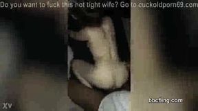 Asian fucktoy gets used in front of boyfriend by BBC