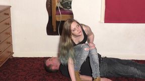 Sophie Sitting On Her Slave