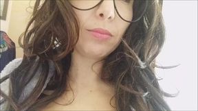 appearance can be deceiving. this secretary with an angelic face makes big booms with her splendid mouth