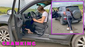 VIKA ANASTASIA GO TO TRAINING CAR CRANKING 4K (real video) _ FULL VIDEO 18 MIN
