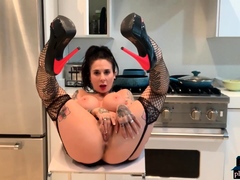 Big boobs MILF Joanna Angel fucks herself with a dildo