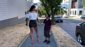 Small street encounter