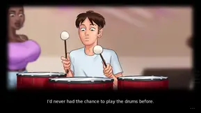 Cartoon big boobs get beat during summer time