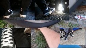 Marys unknown Pedal Cam with Converse Chucks