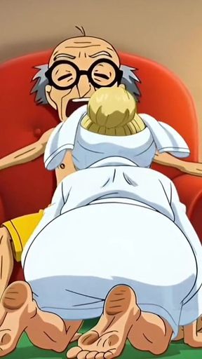 Married Nudist Granny Was Fucked in a Big Ass by Her Husband's Stepbrother Right in the Kitchen. Hentai