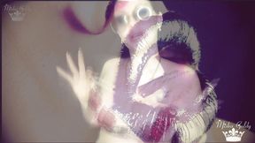 Glossy lips and big tits mind fuck with joi and cum countdown