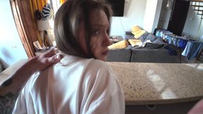 POV: the Stepsister Asked Me Not to Inside, but I Couldn't Oppose.