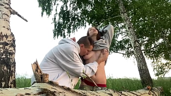 Fucking hard my best friend'_s hot girlfriend while he setting up a tent and building a bonfire