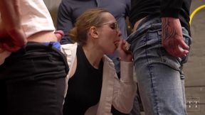 4 Huge Cocks Choke Gush Office Babe Employee Month Destroyed