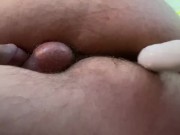 Sissy precum with toy