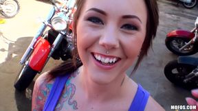 Biker Babe Hot POV Sex Video