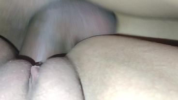 my neighbor wanted to fuck me sideway and without condom so i filmed his cock in close up fucking my pussy