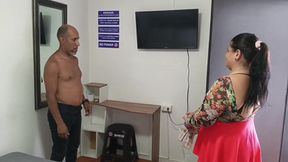 My neighbor's wife came in to party and I gave her a nice fuck while her cuckold was working