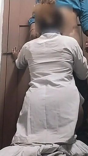 Indian College Student and Teacher