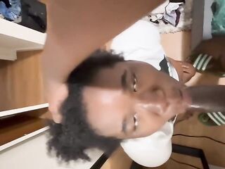 laundry was almost done but I wanted to suck that big black ramrod