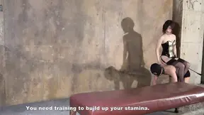 Sadistic Female Instructor Rides on Slave's Back and Enjoys a Rodeo While Strengthening the Slave's Basic Physical Strength