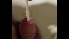 Lube and Q Tip in urethra