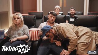 TWINKPOP - Getting Super Hot And Naughty In The Vid Theater With Dante Colle, Michael Boston & Troye Dean