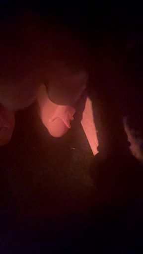 Big Tit Milf Sucking Cock in the Sauna