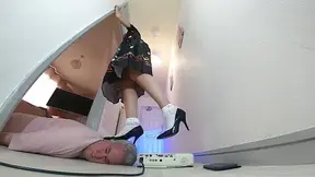 Danielle Halloween Dress Projector Crush & Head Trample Stiletto Shoes FLOOR CAM