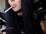 Goth Girl Close Up Smoking (full vid on my 0nlyfans/ManyVids)