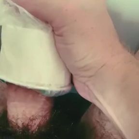 1$ Fake Pussy Chokes Cock Gushes Thick Cum Flood