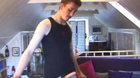 ”Huge Cock Derek Jacks Off”