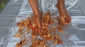 Feet in Farfalle and Marinara